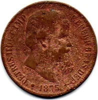 1875 - 40 Réis - Moeda Brasil Império