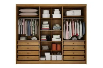 Guarda Roupa -1040 Canastra Ripado Com Espelho RN - Foto 2