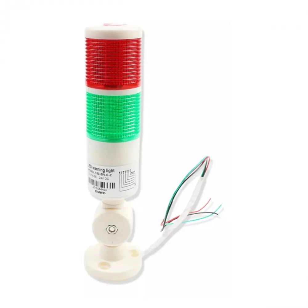 TORRE DE SINAL LED 2 CORES 12-24V LTE-T50Z-2S-J (VERM/VERDE)