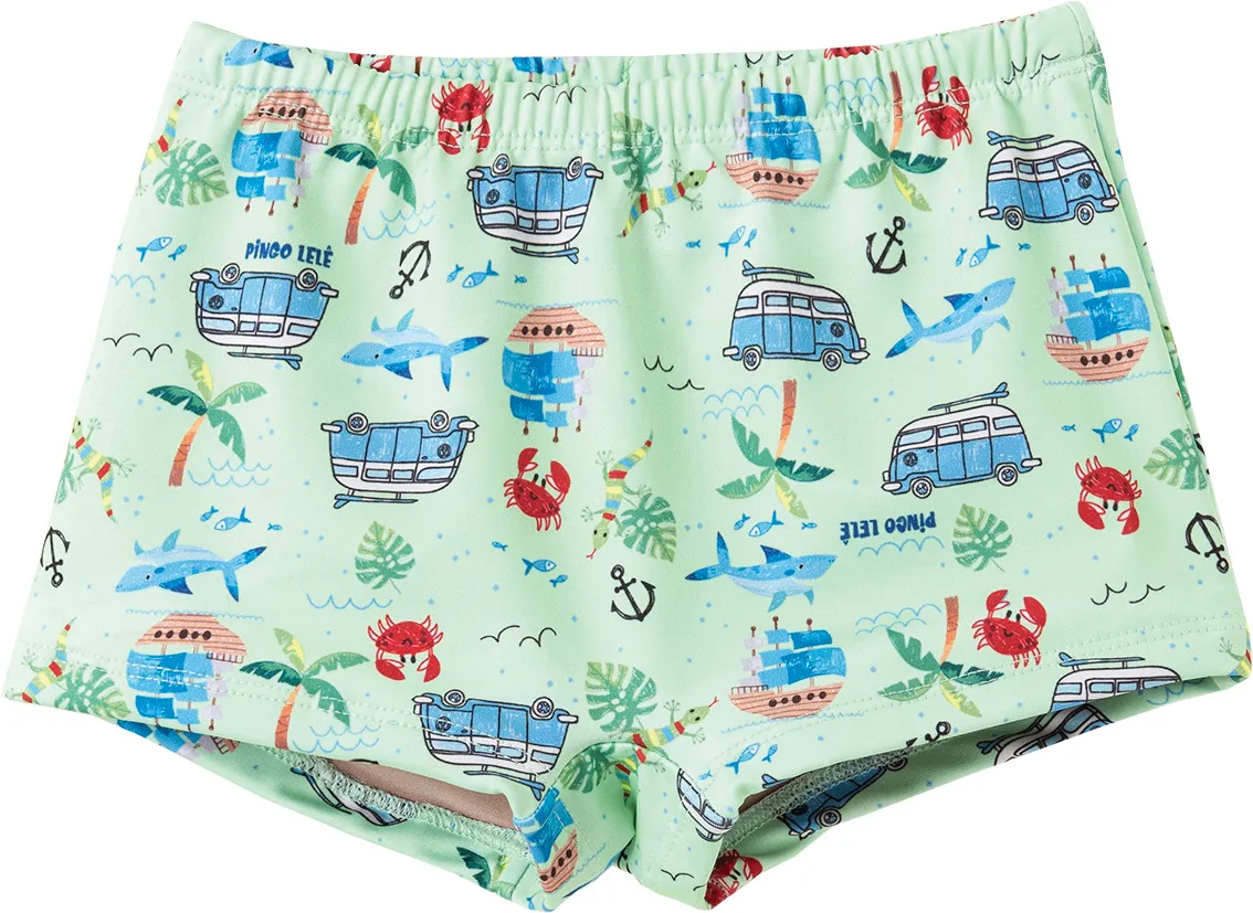 Sunga Box Infantil Praia
