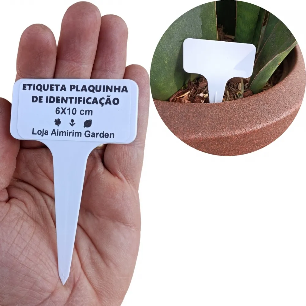EZAKKA Lot De 500 étiquettes De Plantes En Plastique De Type T - Imperméables - Pour Intérieur Et Extérieur - 6 X 10 Cm