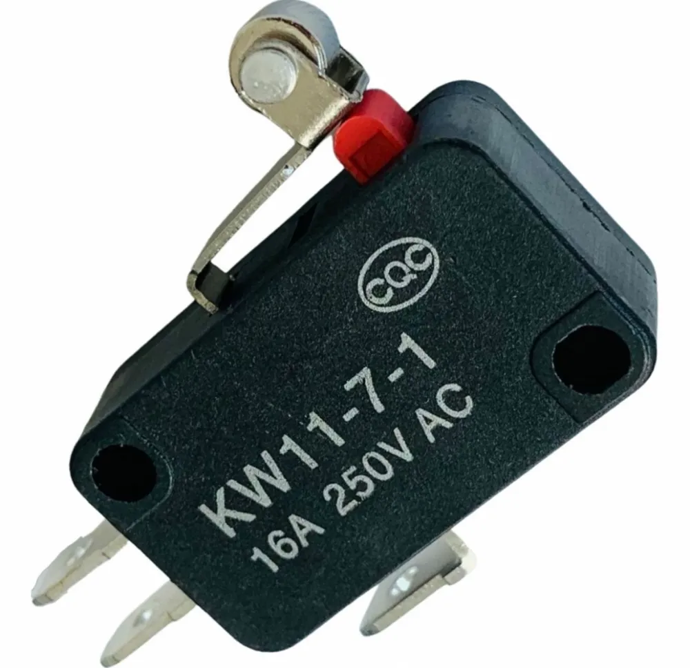 Microswitch / Micro Chave Fim de Curso - Marca CQC , Qualidade, Durabilidade e Confiabilidade. Com Roldana Imagem