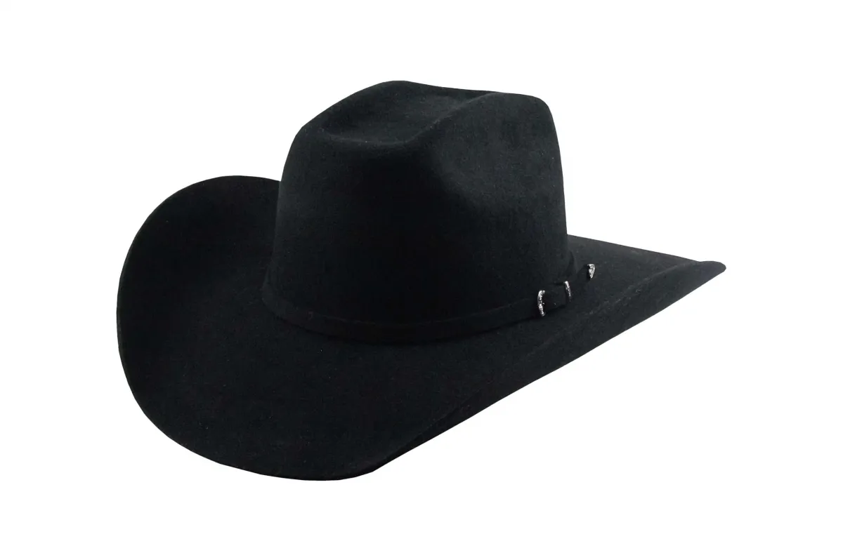Ref: 463 - Chapéu Country Mundial Dakota Lã - Cor Preto 
