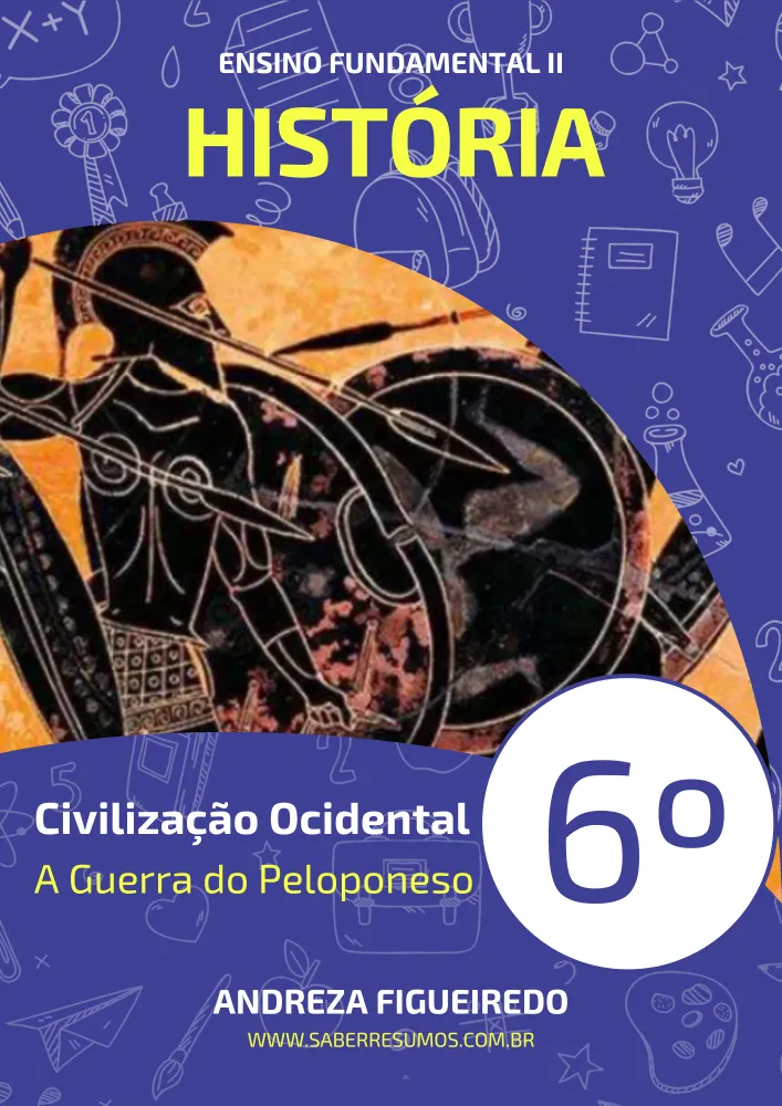 364 - História - Civilização Ocidental - A Guerra do Peloponeso - 6º ano - PDF com 4 páginas Imagem