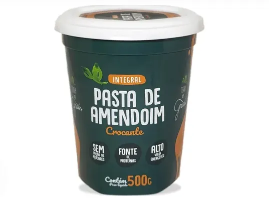 Pasta de Amendoim Crocante 500g - Terra dos Grãos