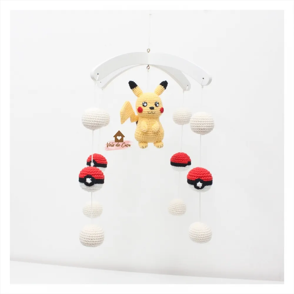 Móbile Pikachu - Bolinhas e Pokebolas Imagem