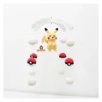 Móbile Pikachu - Bolinhas e Pokebolas