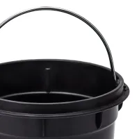 Lixeira inox redonda c/pedal 8l. polido Gruplast - Foto 3