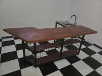 Barzinho com pia e torneira - Madeira Nobre - Foto 4