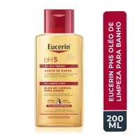Óleo  Eucerin  pH5 de Limpeza Corporal para Banho Pele Seca e Sensível - 200ml  - Foto 2