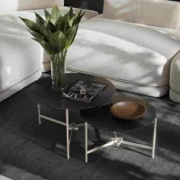 Mesa de Centro Prisma Preto – EJ MÓVEIS