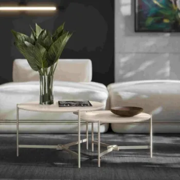 Mesa de Centro Prisma Off White – EJ MÓVEIS