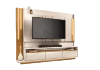 Home Theater até 75? Montane Off White/Cinamono – HB MÓVEIS - Foto 3