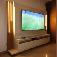 Home Theater até 75? Montane Off White/Cinamono – HB MÓVEIS - Foto 4