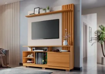 Home Theater até 55? Artheo Cinamono/Off White – HB MÓVEIS