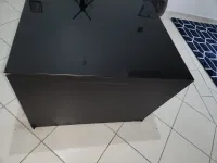 Mesa de Escritório - Preta com Vidro - Produto Usado - Foto 2