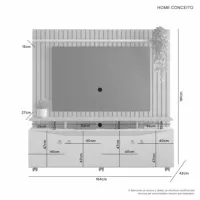 Home Conceito Cinamono/Off White – JCM MOVELARIA - Foto 2