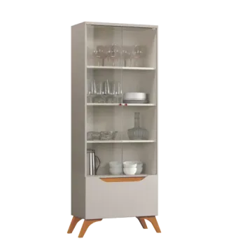 Cristaleira Atenas Off White/Naturale – MAVAULAR - Foto 2