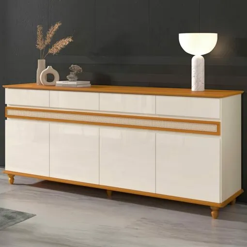 Buffet Açores Off White/Cedro – EDN MÓVEIS Imagem