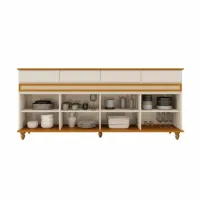 Buffet Açores Off White/Cedro – EDN MÓVEIS - Foto 3