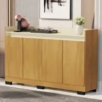 Buffet 4 Portas Real Mel/Pérola – MÓVEIS PRIMUS