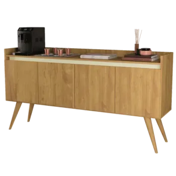 Buffet 4 Portas Gold Mel/Pérola – MÓVEIS PRIMUS - Foto 2