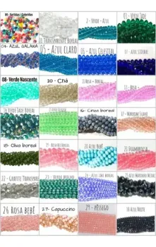 25 fios de  Cristal de vidro  8mm  60 a 65 promoção  - Foto 2