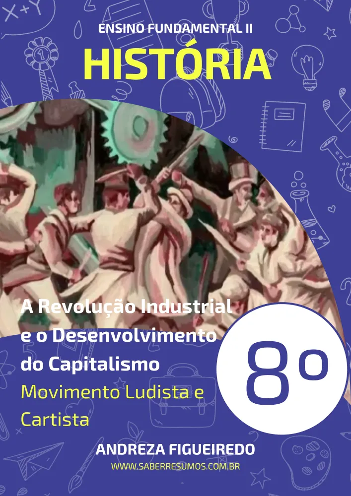 381 - História - A Revolução Industrial e o Desenvolvimento do Capitalismo - Movimento Ludista e Cartista - 8º ano - PDF com 5 páginas