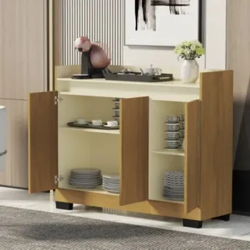 Buffet 3 Portas Real Mel/Pérola – MÓVEIS PRIMUS - Foto 2