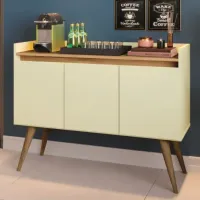 Buffet 3 Portas Gold Pérola/Mel – MÓVEIS PRIMUS
