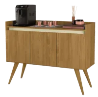 Buffet 3 Portas Gold Mel/Pérola – MÓVEIS PRIMUS - Foto 2
