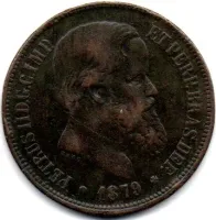 1879 - 40 Réis - Moeda Brasil Império