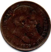 1879 - 40 Réis - Moeda Brasil Império