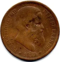 1879 - 40 Réis - Moeda Brasil Império