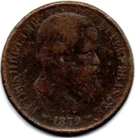 1879 - 40 Réis - Moeda Brasil Império
