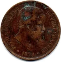 1879 - 40 Réis - Moeda Brasil Império