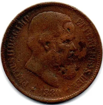 1880 - 40 Réis - Moeda Brasil Império