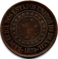 1889 - 40 Réis - Moeda Brasil