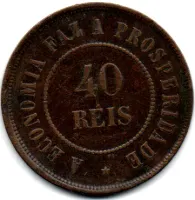 1889 - 40 Réis - Moeda Brasil - Foto 2