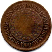 1900 - 40 Réis - Moeda Brasil