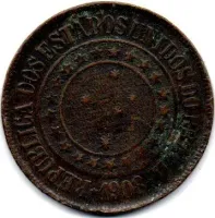 1908 - 40 Réis - Moeda Brasil