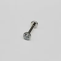 Labret  AÇO CIRÚRGICO 1.0mm com PEDRA ANATÕMICA  PUSH PIN ACO16 - Foto 3