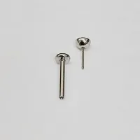 Labret  AÇO CIRÚRGICO 1.0mm com PEDRA ANATÕMICA  PUSH PIN ACO16 - Foto 2