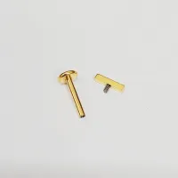 Labret em Titânio PVD DOURADO 1.2mm - BARRINHA  com PEDRAS  TIT23 - Foto 2