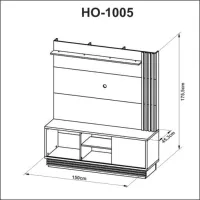 Home até 42? HO 1005 Naturale/Off White – TECNO MÓBILI - Foto 5