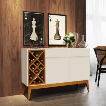 Buffet Petrus/Passion Off White/Cedro – EDN MÓVEIS