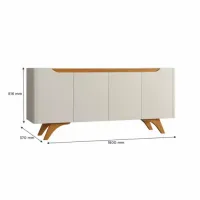 Buffet Atenas Off White/Naturale – MAVAULAR - Foto 2