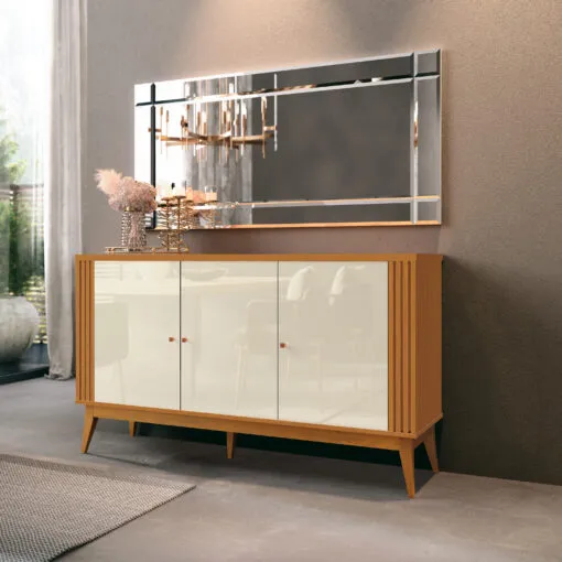 Buffet Argo Cedro/Off White – EDN MÓVEIS Imagem