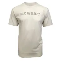 Camiseta Oakley Bark Tee – Masculino - Bege - Foto 2