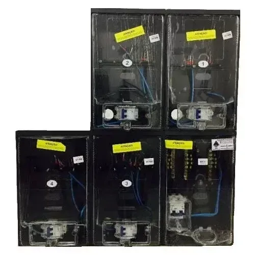 Caixa de Luz Visor Rua 4 Relogios 25mm Completa * 4 medidor * Imagem